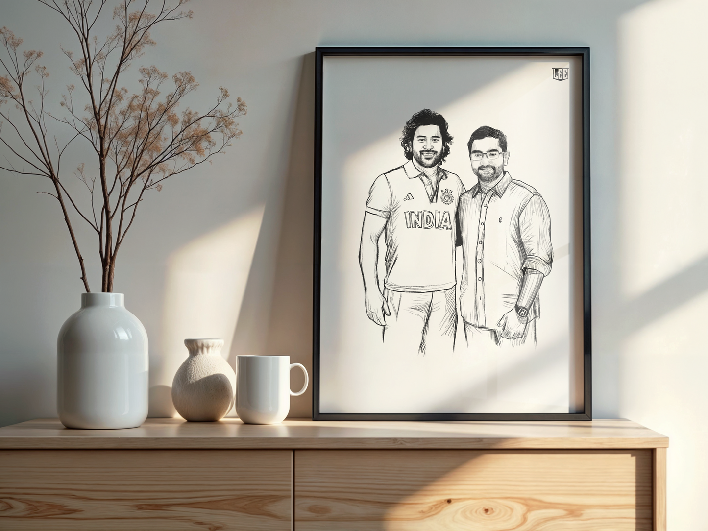 DOUBLE PORTRAIT - Digital Pencil Sketch