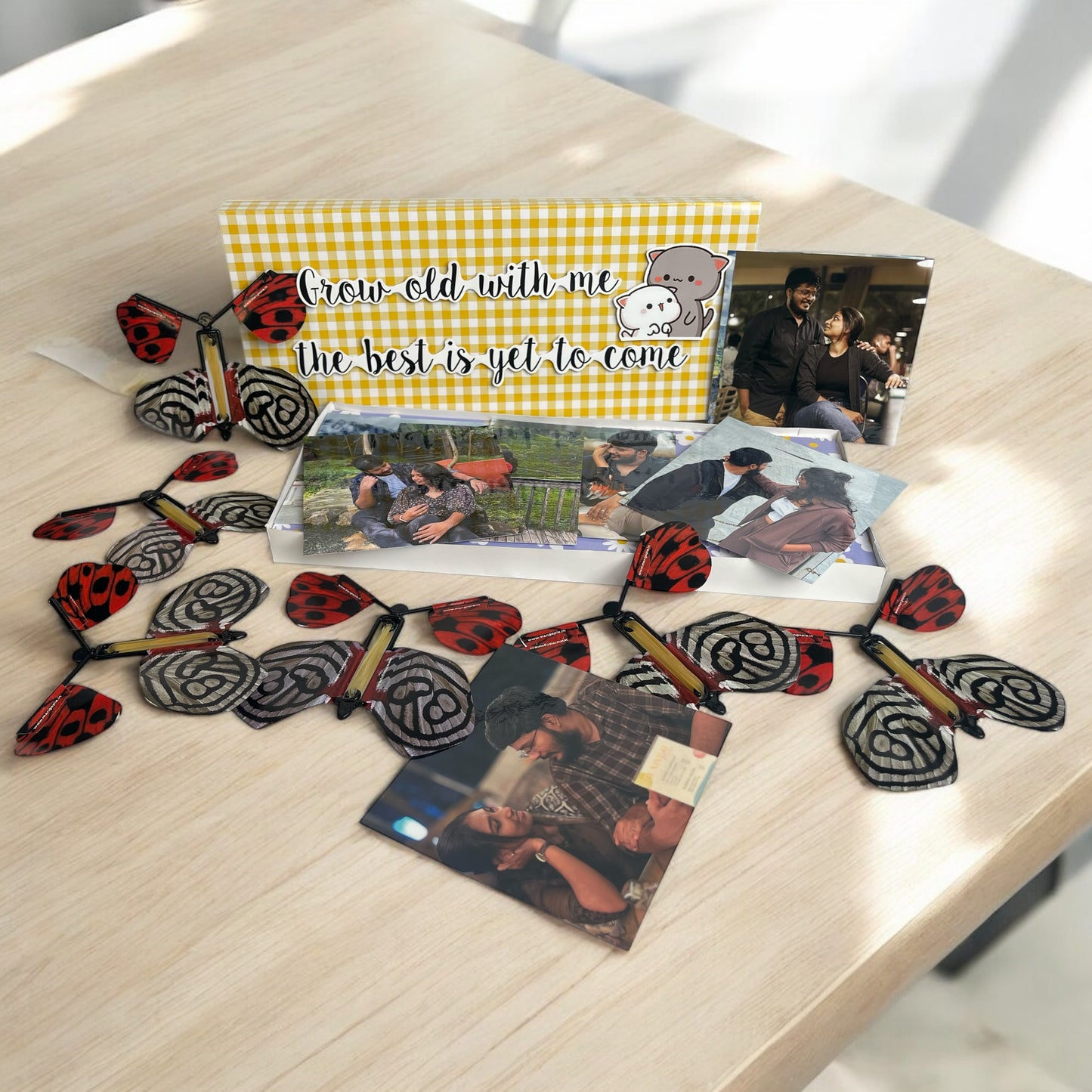 Magic Butterfly - Rectangular box with 6 pictures