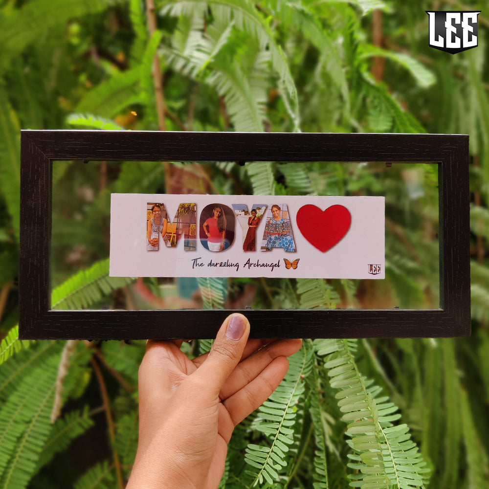 PIC(K) A NAME (Transparent Double Glass Frame)