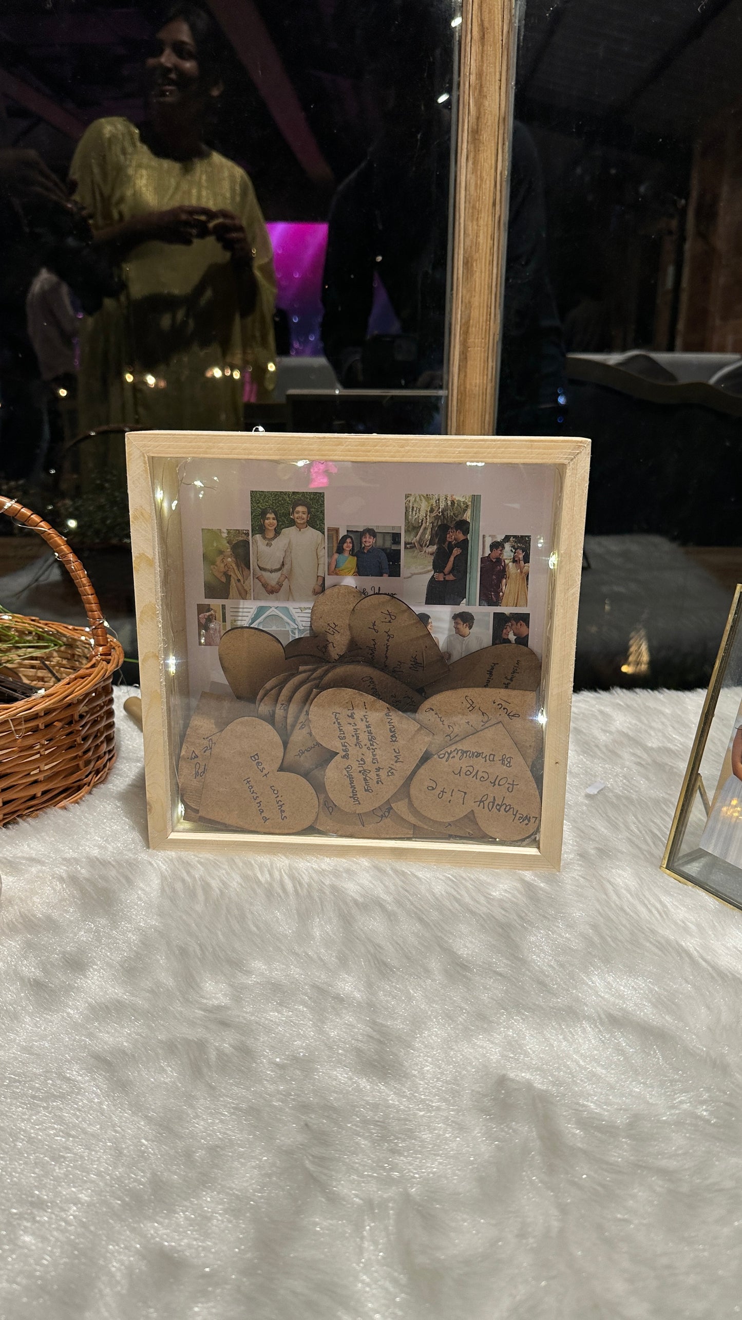 Wish Box with Wooden hearts