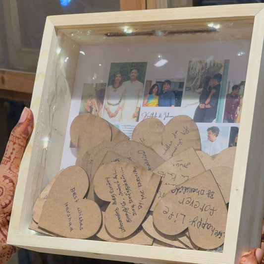 Wish Box with Wooden hearts