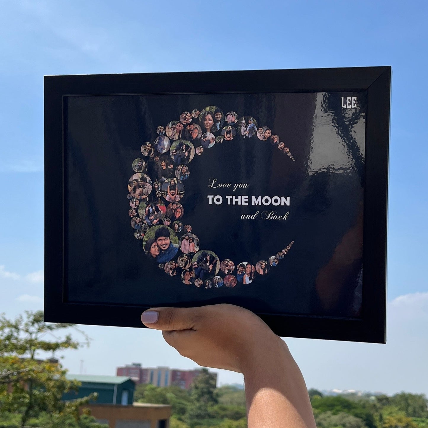 Love you to the “Moon and Back” frame